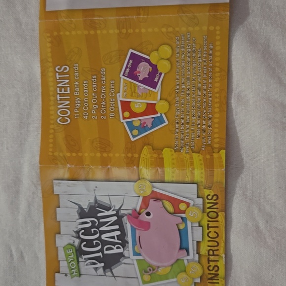 Hoyle Piggy Bank Card Game - Picture 3 of 7